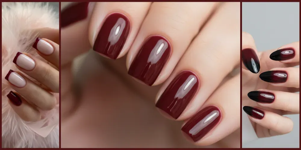 Reign in Red 10 Elegant Burgundy Nail Art Designs