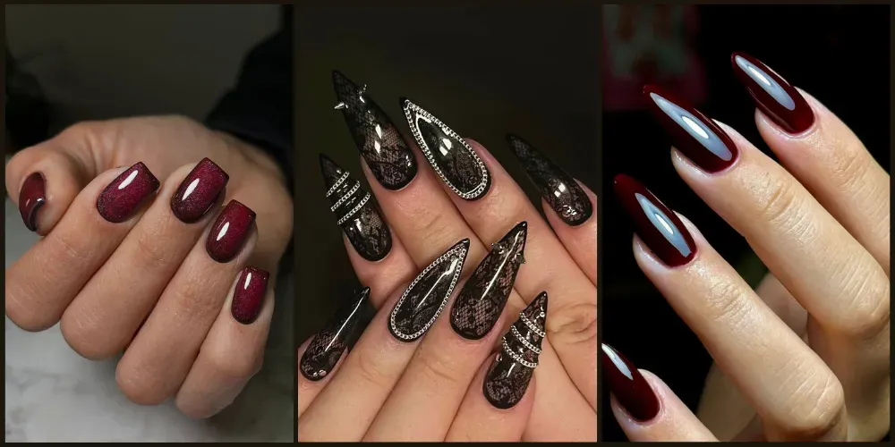 Embrace Your Allure 30 Dark Feminine Nail Ideas for Fall
