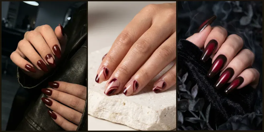 27 Deep Cherry Mocha Nails for a Moody Aesthetic in 2026
