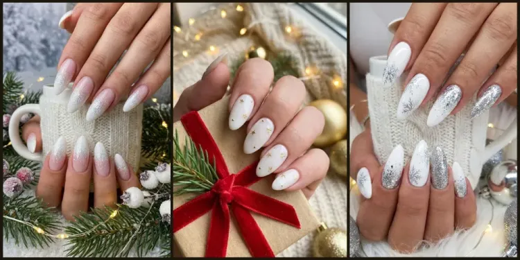 40 White Christmas Nail Ideas for 2025 (Snowflake, Glitter & Winter Chrome)
