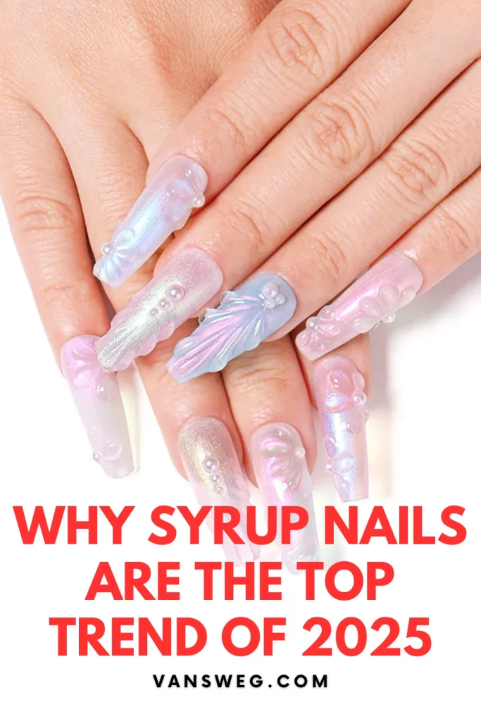 2025's Hottest Nail Trend: Syrup Nails That Melt Into Summer 14 Syrup nails